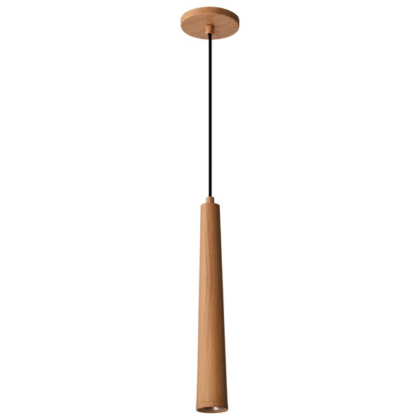 Nuvo Melrose 12-Watt 16 in. LED Pendant Ash Wood Finish 62/830 - main